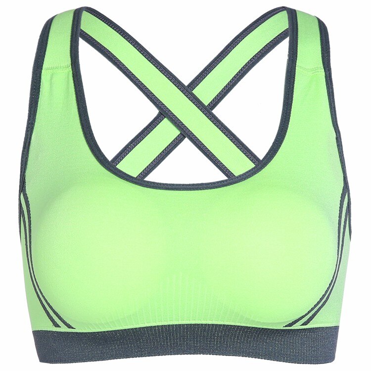 Vrouwen Draadloze Moving Comfort Sportbeha: L / Green