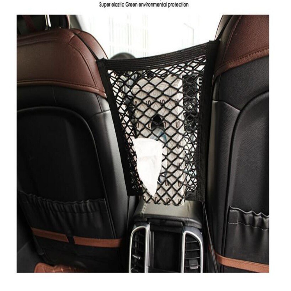 Organizador Almacenamiento de respaldo de asiento de malla de red para KIA Ceed Rio k3 k5 Forte Sorento Sportage R Hyundai SOLARIS Verna IX25 IX35 IX45