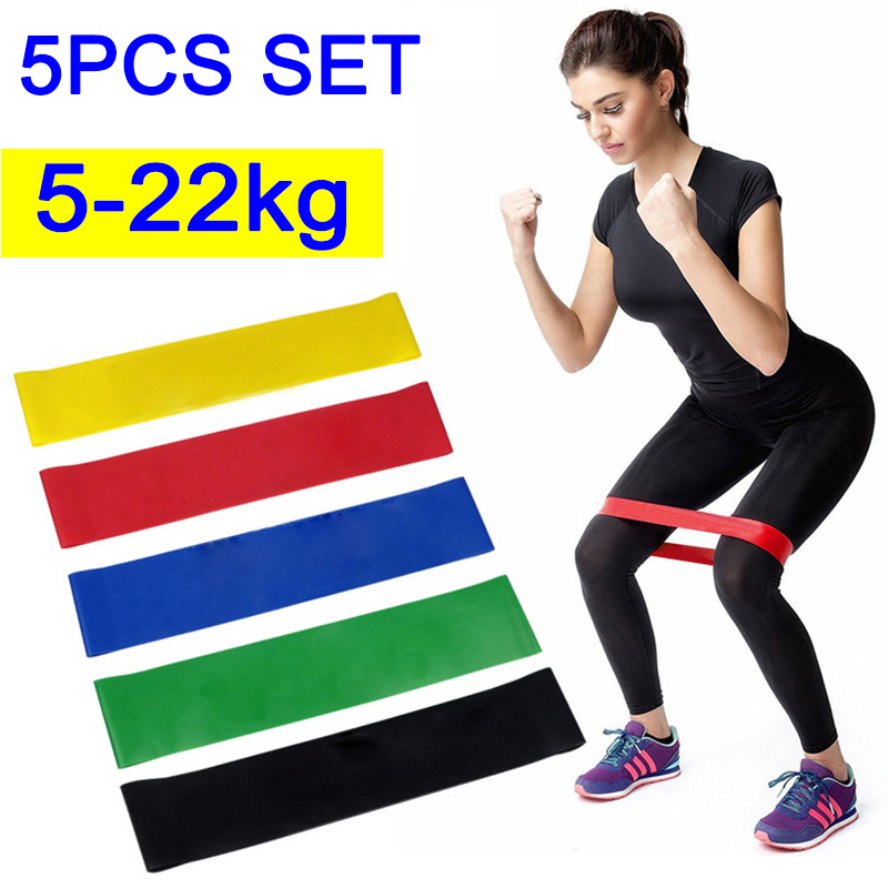50 cm set thuis fitness weerstandsbanden pilates sport workout rubberen lus bodybuilding kracht gym atletische yoga expander