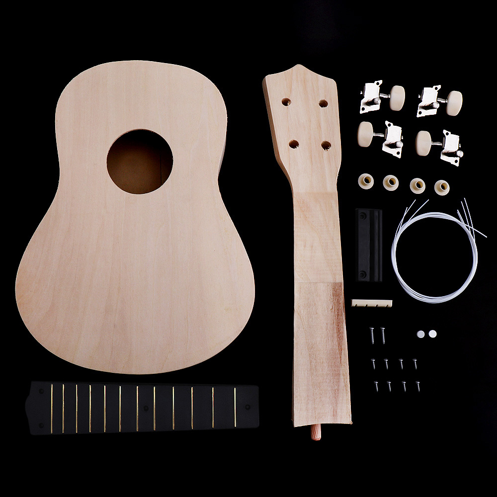 21 zoll Einfache Ukulele DIY Bausatz Hawaii Gitarre Handarbeit Unterstützung Malerei freundlicher