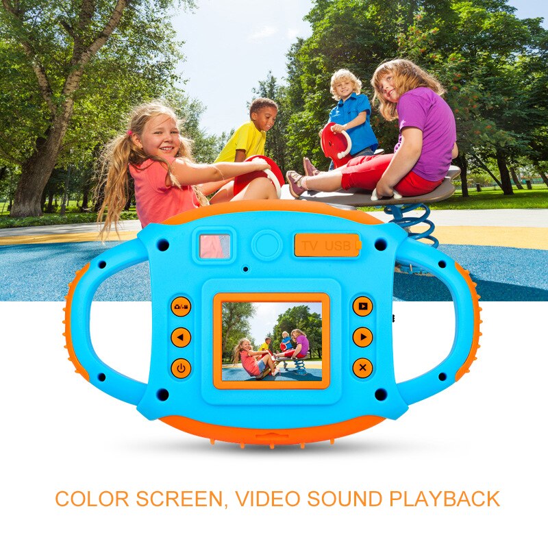 1080P Hd 5MP Cartoon Camcorder Mini Lcd-scherm Digitale Camera Kind Kids Verse Camcorders Voor Kinderen Grappige Automatische Camera