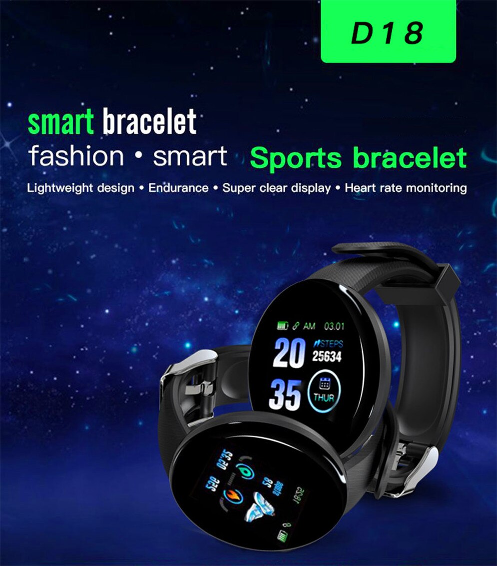 Sports bracelet smart wristband Life waterproof Health bracelet adjustable Bluetooth APP Time display watch Step count
