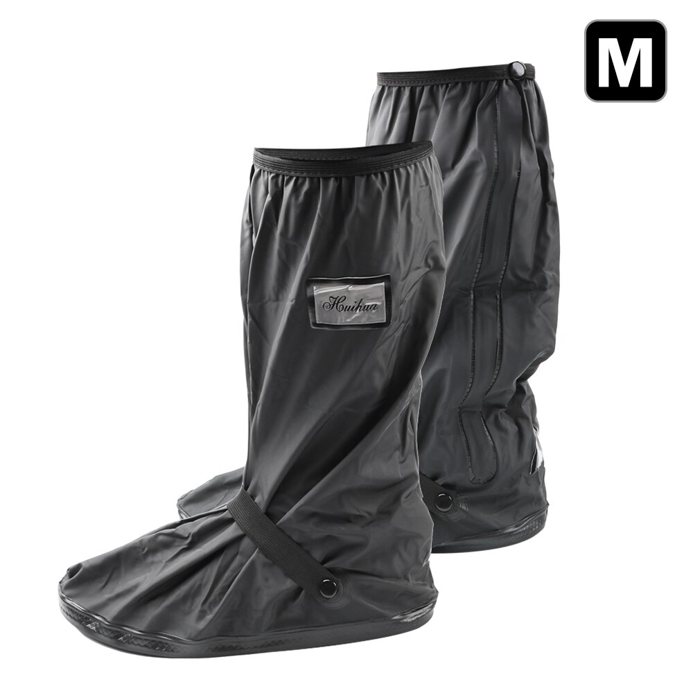 Couvre-bottes antidérapants unisexe chaussures protecteurs moto Scooter vélo pluie chaussures couverture réutilisable 1 paire pour pluvieux jour neigeux: M