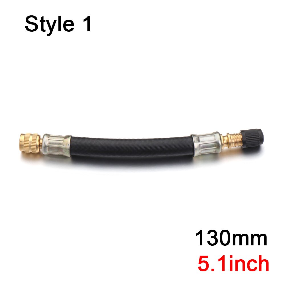 Dysza ze stali nierdzewnej/gumy dla Xiaomi Mijia skuter M365 rozszerzony zawór opony Adapter dysza skuter elektryczny MTB narzędzie rowerowe: Style 1-130mm