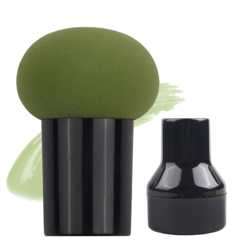 Esponja de maquillaje con forma de seta, esponja de maquillaje en polvo, corrector facial, base, cosmética, 1 unidad