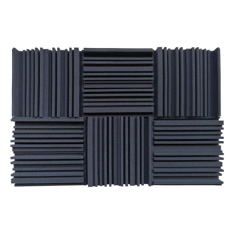 6 Pcs Akustische Studio Absorption Schaum Panel Breitband Sound Absorber Periodische Nut Struktur: Default Title