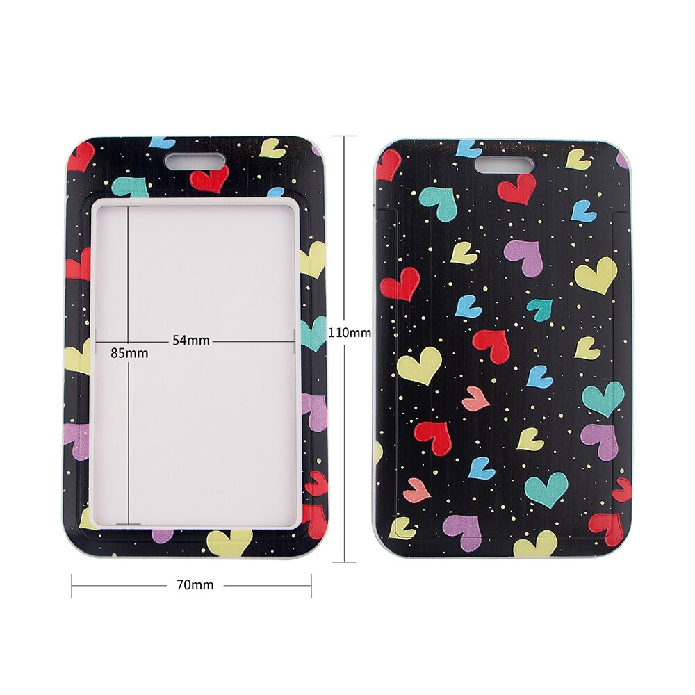 YA155 Overflowing With Love Lanyard For Nurse Keychain Cheetah Badge Camera USB Keychain Neck Strap Lanyard With Card Set