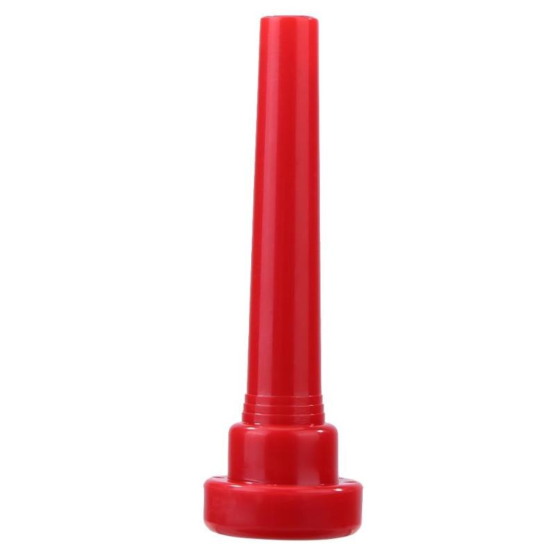 1pc 3c plastic trompet mondstuk meg voor beginners muzikale trompet accessoires veelkleurige muziekinstrumenten en accessoires: Rood