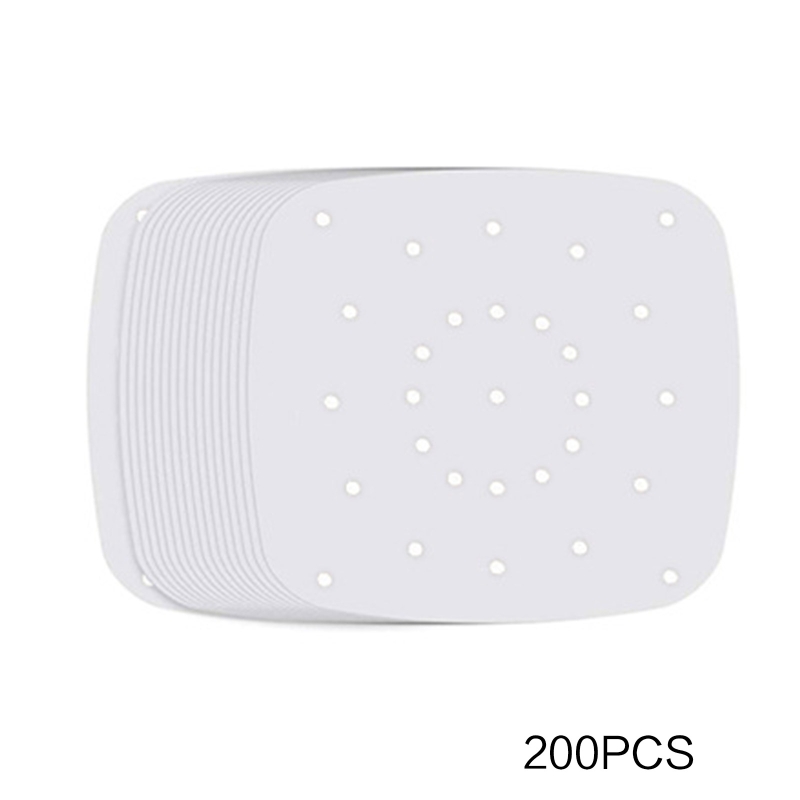 Ensemble de papier parchemin perforé robuste, 200, pour friteuse à Air, matériau Durable, sain et fiable, de cuisine