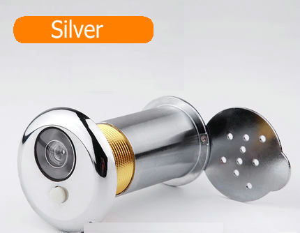 180 Graden Groothoek Deurbel Functie Kijkglas Veiligheid Deur Kijker Verborgen Glas Lens deur kijkers Hardware-instrumenten: Silver