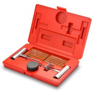 Tire Repair Kit Car Van Motorcycle Bike Tire Repair Tools Emergency Heavy Duty Tubeless Tire Puncture Repair Kit: Default Title