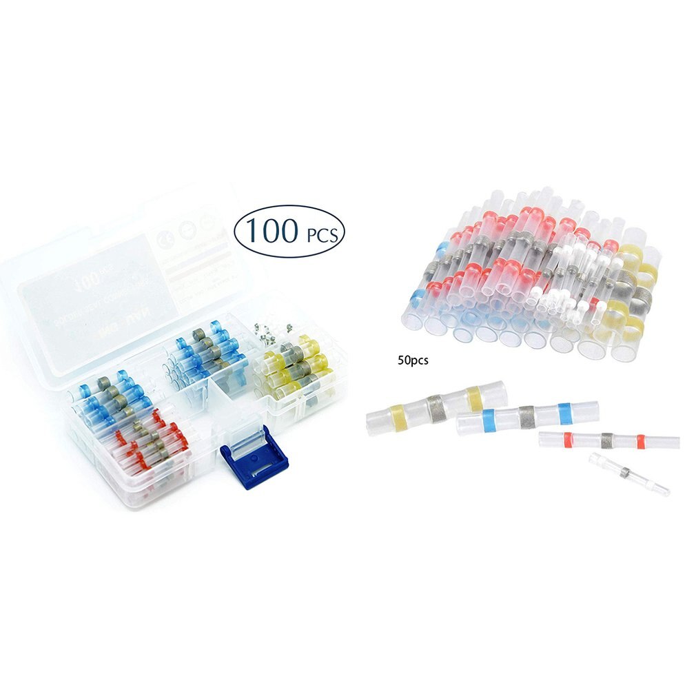 Solder Sleeve Terminal Block Environmental Protection Solder Ring Heat Shrinkable Waterproof Intermediate Tube Cold Pressed