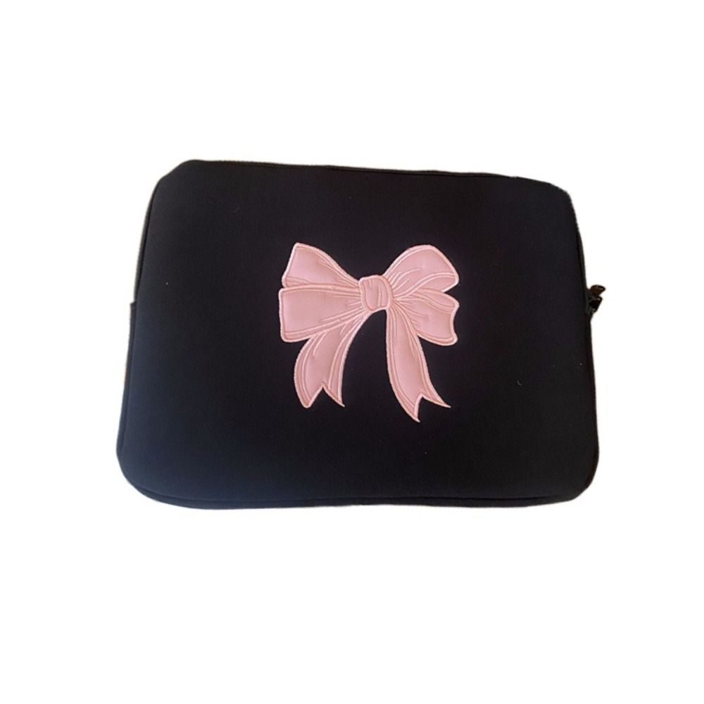 Tablets Bag Pink Bow Tablet Sleeve Bag 11/13/15 Inch Protective Laptop Pouch Black Embroidered Computer Storage Bag School: Navy Blue
