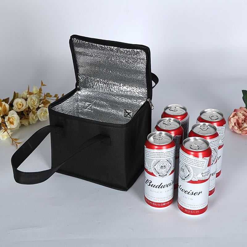 Large Portable Ice Bags Cooler Bag Folding Insulation Nonwoven Lunch Leisure Picnic Packet Bento Box Food Thermal Bag