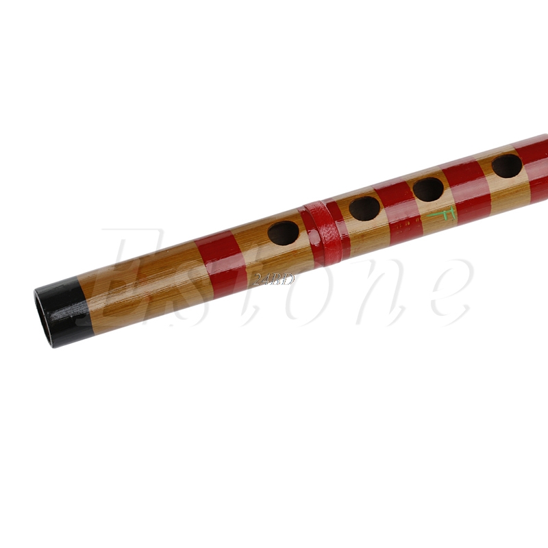 Clarinete de flauta de bambú largo tradicional, instrumento Musical para estudiantes, 7 agujeros en llave F J24