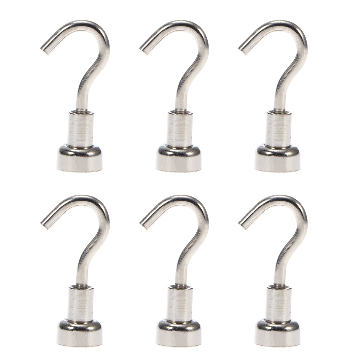 6 Pcs Heavy Duty Strong Magnetic Hooks for Storage and Organization Home Kitchen Accessories