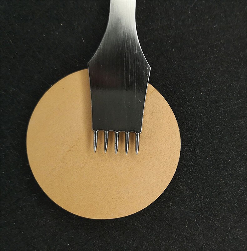 Leather Craft Tools round Hole pricking iron Stitching Punch chisel Tool