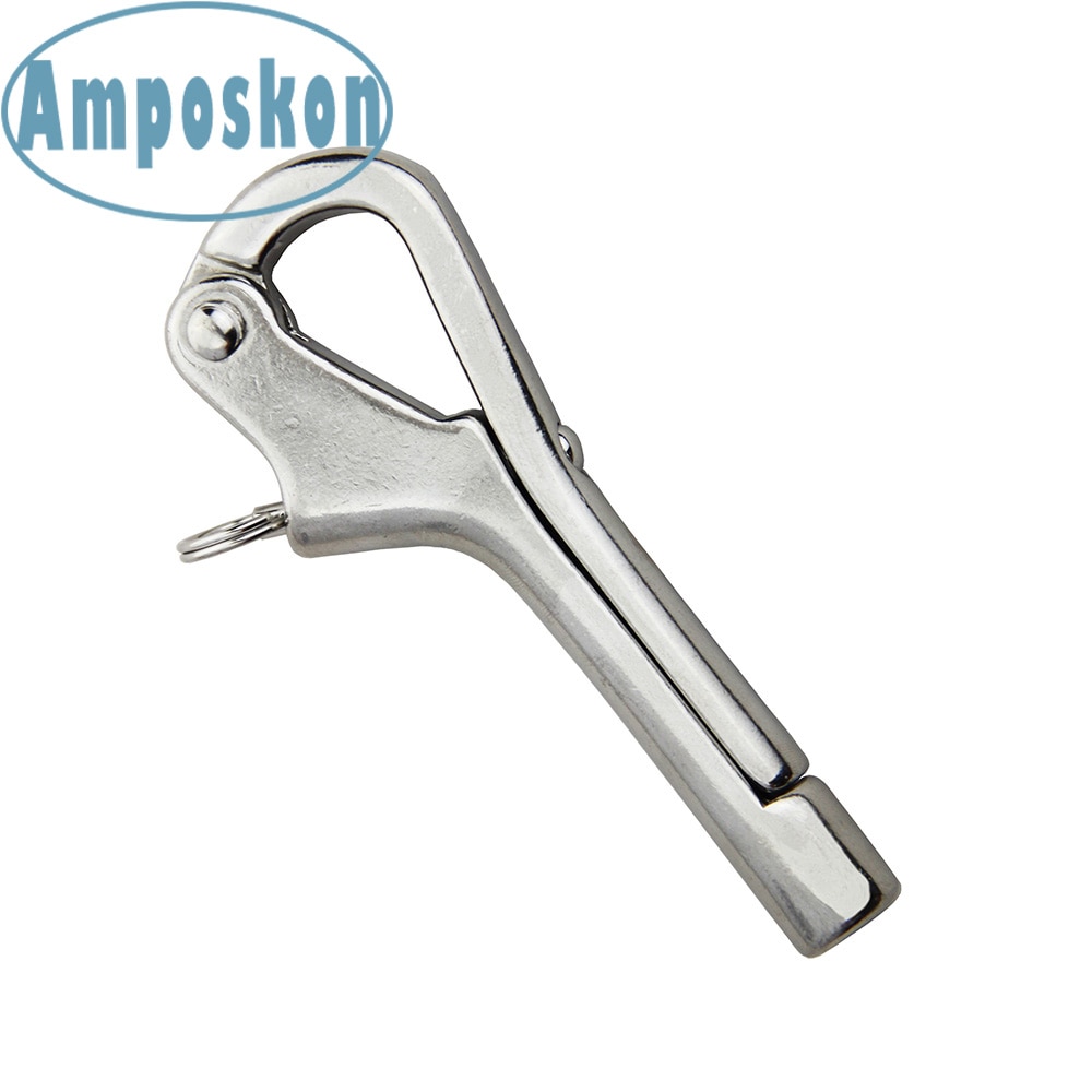 Neue 3&#39;&#39;/ 4&#39;&#39;/ 5&#39;&#39; Öffnende Pelikan Haken Schäkel 316 Edelstahl schnell Freisetzung Hand Schiene Geländer sup Gremium Zubehör
