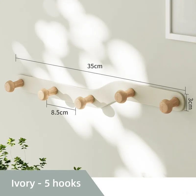 4/5/6/7/8 Tür hinten Haken Kleidung Mantel Hut Schal Schlüssel Kleiderbügel Wandre gal für Wohnzimmer Küche Bad Organizer Halter: Licht Gelb