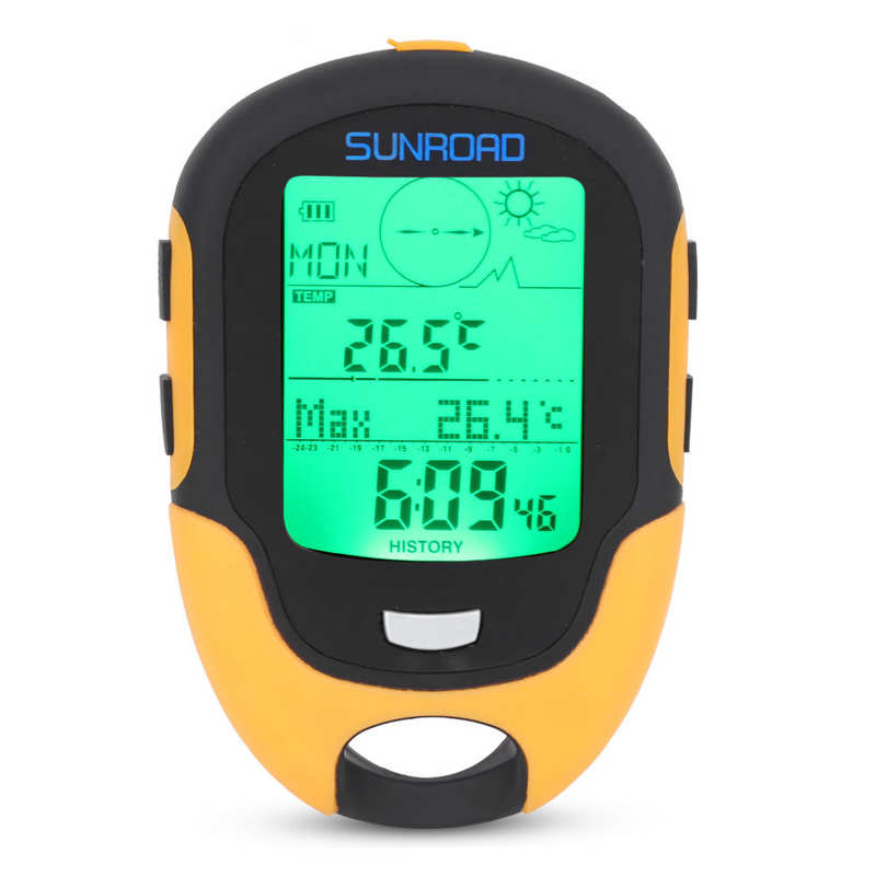 SUNROAD FR500 FR510 Handheld GPS Navigation Empfänger Tragbare Handheld Digital Höhenmesser Barometer Kompass Lokalisierer