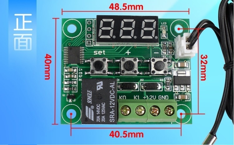 温度制御スイッチdc12vデジタルヒートクールtemp Thermostat-50-110