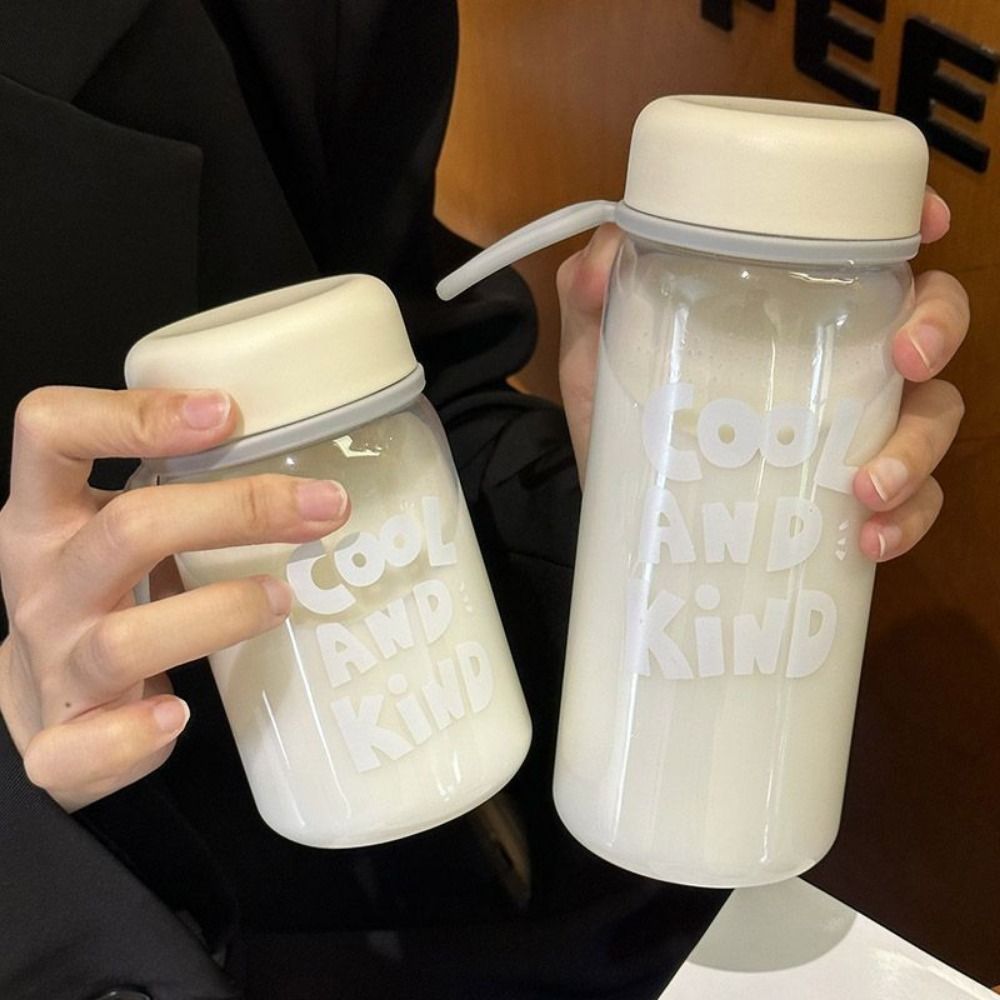 Przezroczysty plastikowy kubek 400/600 ml Przezroczyste, szczelne butelki na mleko i wodę Przenośna, pyłoszczelna butelka na wodę robić picia Sok