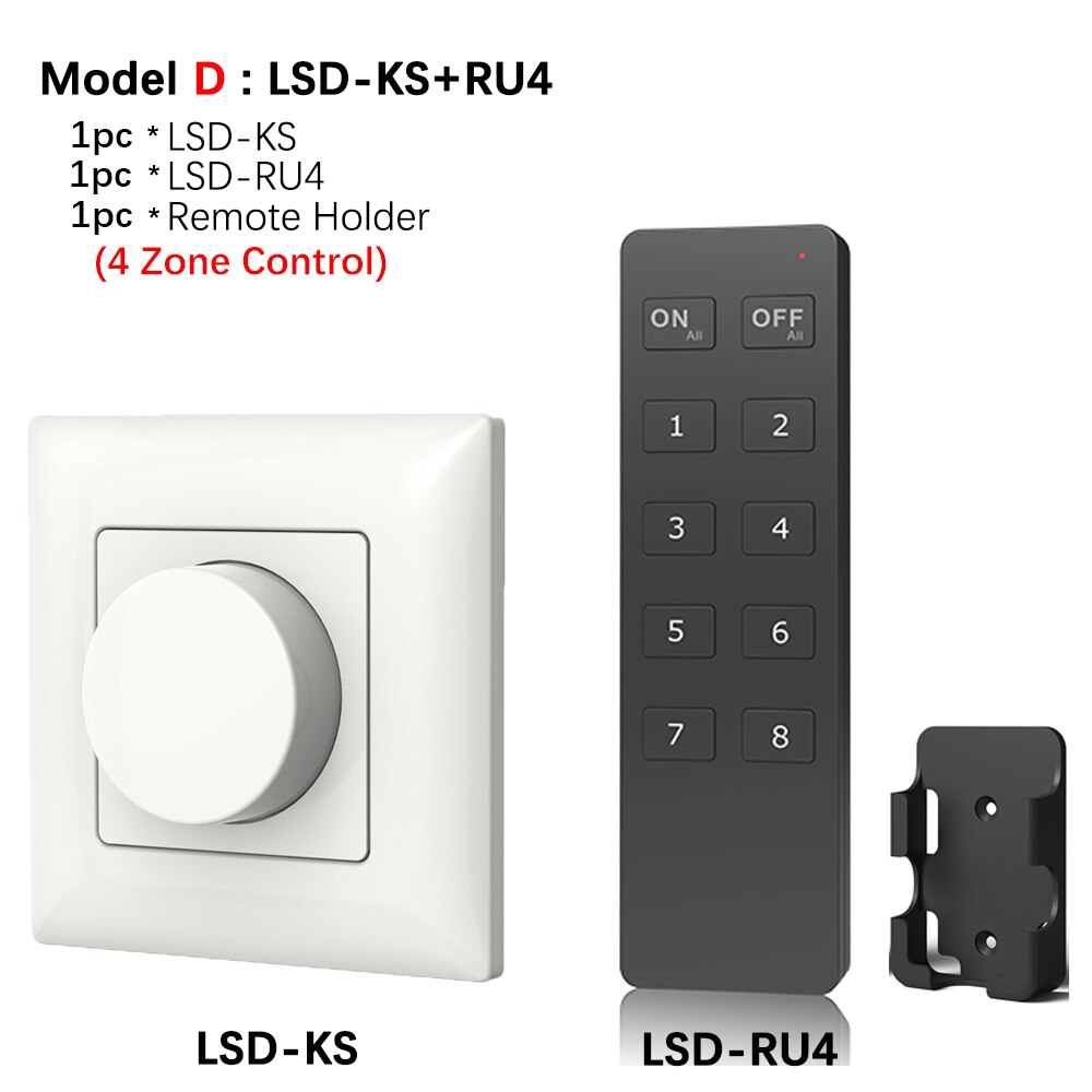 led Dimmer 220V KS LED Wall Mount Manual Knob Panel Triac Dimmer 110V-240V dimming for led Lamp Panel Dimmable Knob Switch: Model D