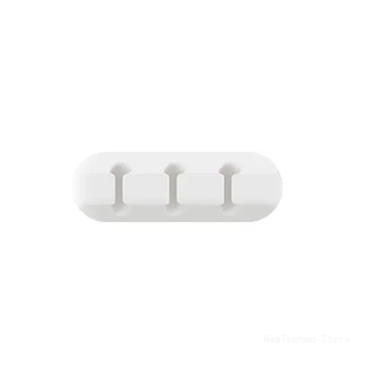Cable Organizer Silicone USB Cable Winder Desktop Tidy Management Clips Cable Holder for Mouse Headphone Wire Organizer: Pink