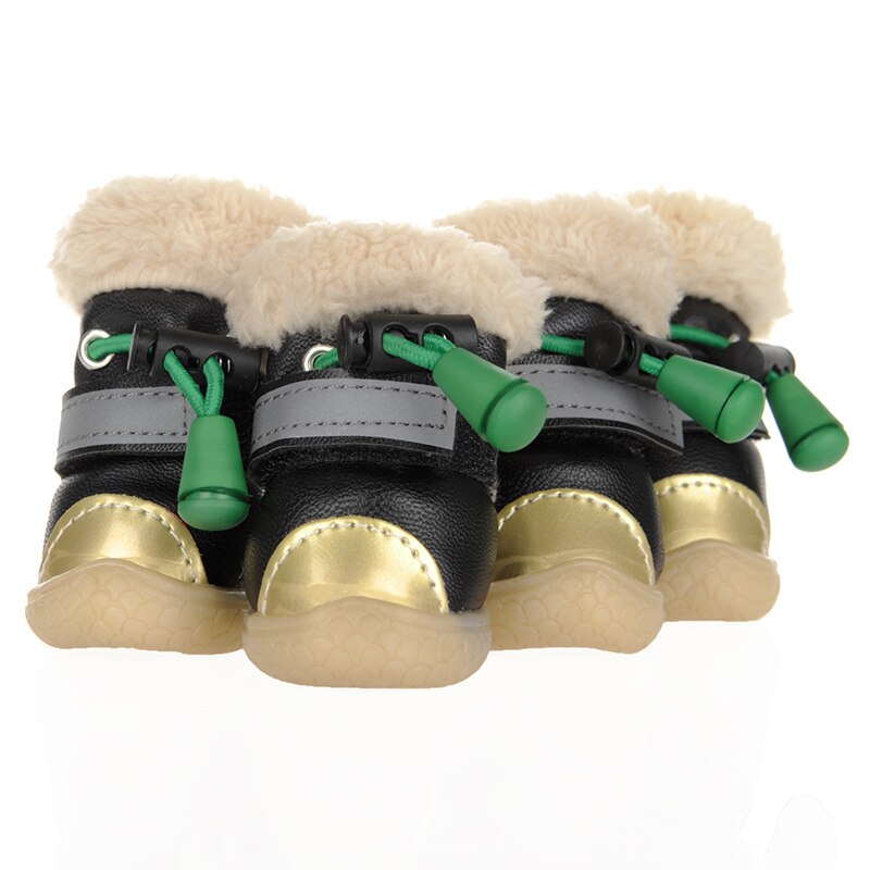 Hoopet Huisdier Laarzen Dog Schoenen Puppy Winter Warm Katoen Laarzen Vier Kleuren Dog Schoenen Warm: black / 5