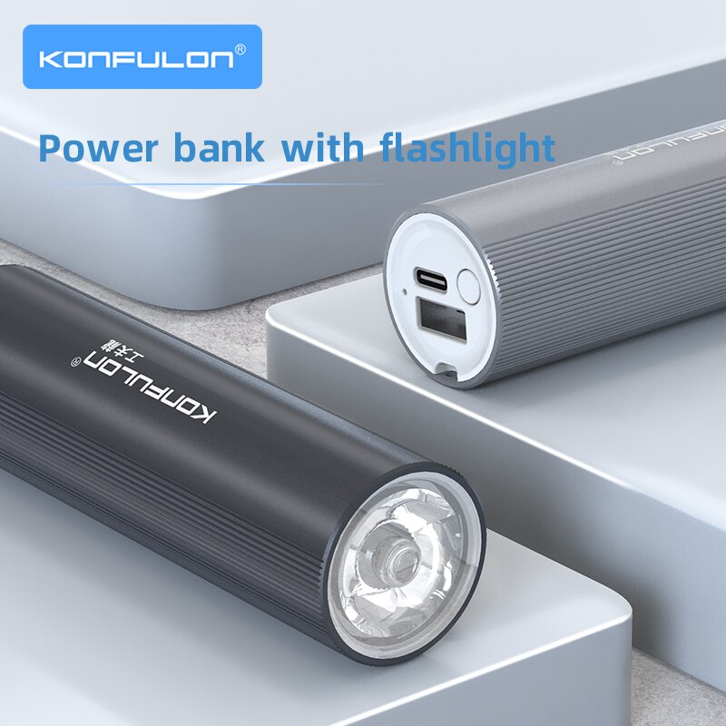 Taschenlampe Power Bank 5000 mah Mini Power Bank Aufladbare Taschenlampe 26650 Batterie Bank Zelt Lampe Fahrrad Licht Für Outdoor