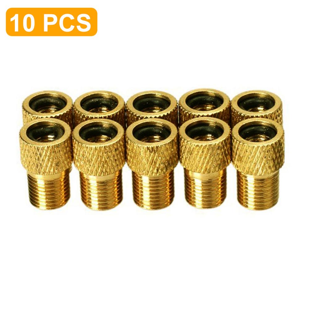 10 PCS Presta to Schrader Valve Adapter Converter Bicycle Bike Tire Tube A266: Default Title