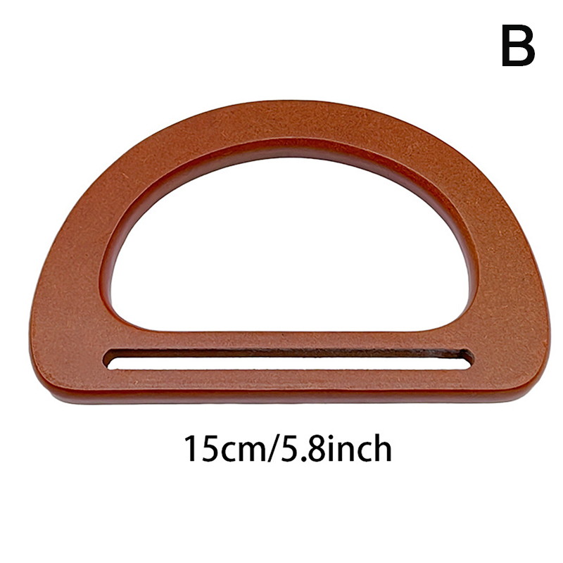 Sac à main rond en bambou, 12cm/15cm, en bois, pour remplacement, accessoires de bricolage: Orange