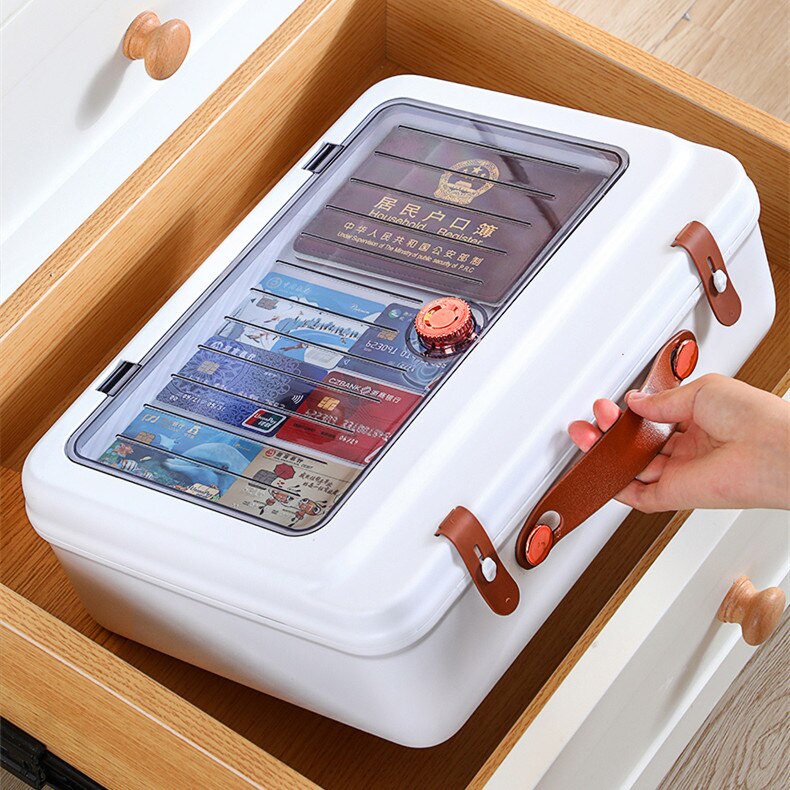Office File Documents Box Container Bills Folder Multilayer Storage Bag Larger Capacity Briefcase Business Material Organize