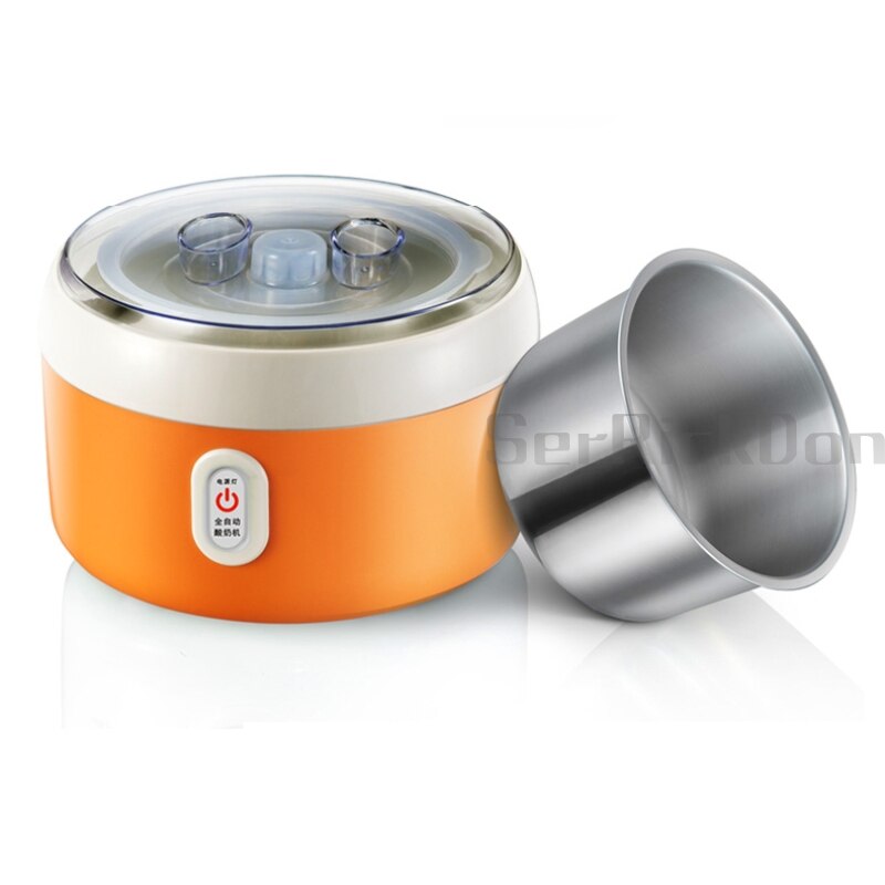 Machine à yogourt automatique en acier inoxydable contenant des outils de lait Acidophilus Machine à yogourt domestique AC220V