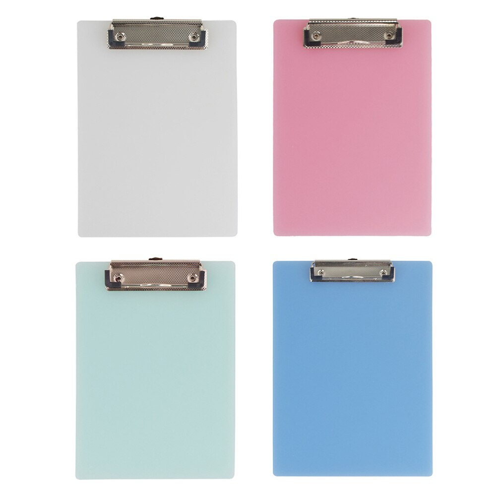 10pcs Clipboard Paper Holder Writing Memo Folders Clip Hardboard Profile Clip Board for Classrooms: Default Title