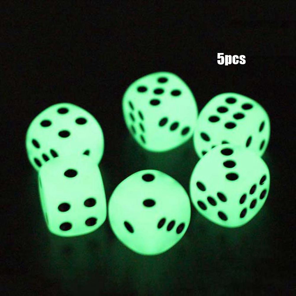 50 Teile/beutel 6 Seitige Tragbare Tabelle Spiele Würfel Party Glücksspiel Würfel Digitale Würfel 5MM Acryl Runde Ecke Bord spiel Würfel: 5stck drinking dice