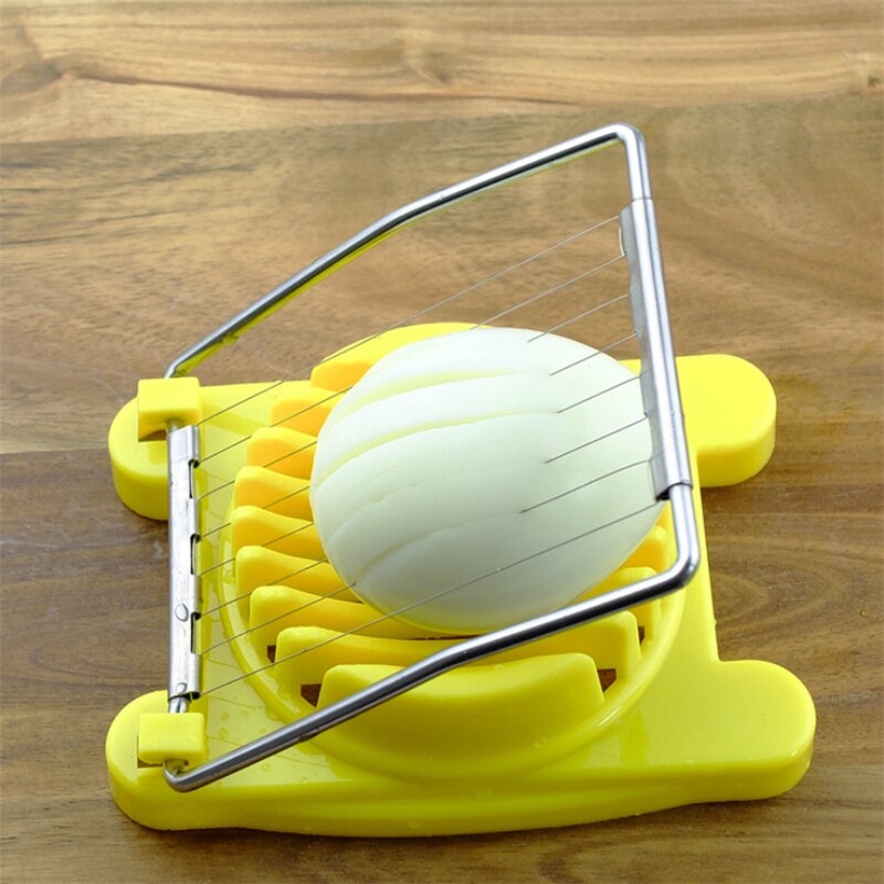 Multifunctionele Cut Keuken Egg Slicer Sectioner Cutter Mold Flower Edges Keuken Accessoires Egg Shaper 3 Kleuren