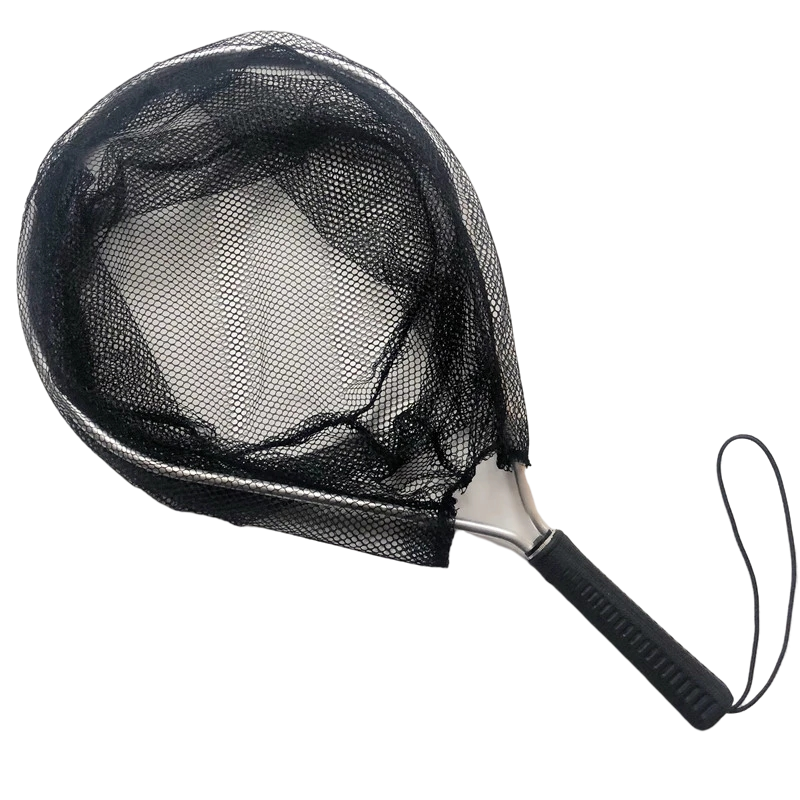 Fishing Net One-piece Aluminum Alloy Dip Net Sea Fishing Dense Eye Hand Dip Net Portable Cheat Dheet Net Bag
