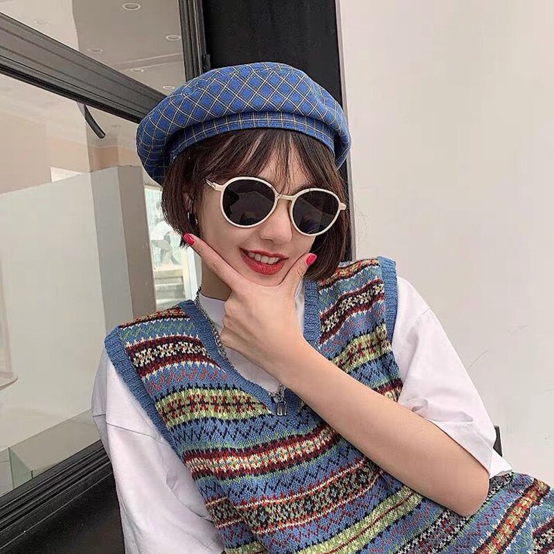 DYLAOPAN kobiety dziewczyna beret artysta ciepła wełna czapka zimowa czapka klasyczny zwykły berety solidny kolor elegancka dama czapki zimowe