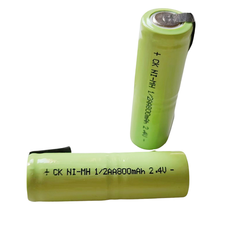 Nowy akumulator 1/2AA 800mAh 2.4V NI-MH 1/2 AA z zakładkami spawalniczymi do golarki HK688 HK288 FS326 Golarka Brzytwa Szczoteczka do zębów DIY