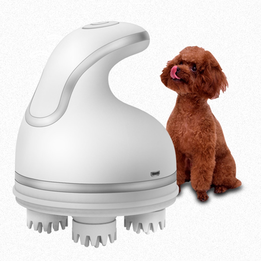 Electric Cat Head Massager Automatic Pet Scratching Claw USB Charging Massager E2S