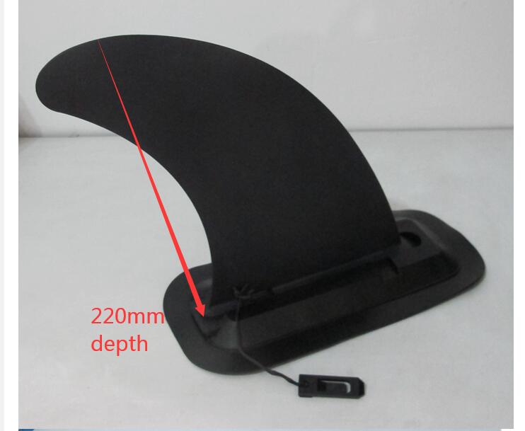 Removable Small Single Surf Fins for inflatable Stand up paddle board, surfboard Center fins with fin box: larger fin box