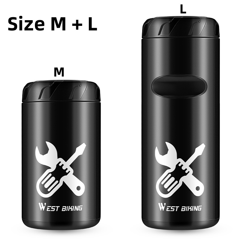 WEST BIKING-caja de herramientas para cápsulas de bicicleta, Kit de reparación, lata de almacenamiento, botella impermeable para ciclismo de montaña y carretera, accesorios para bicicleta: Raíz de loto color