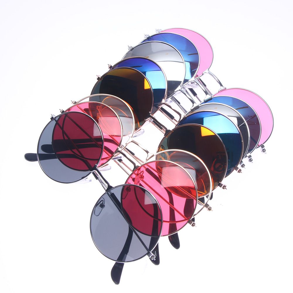 Zonnebril Lens Legering Zonnebril Vrouwelijke Eyewear Retro Ronde Frame Driver Bril Auto Accessoires Retro Ronde Zonnebril Vrouwen