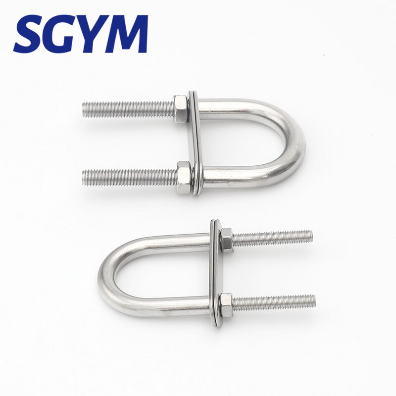 1Pcs M4 M5 M6 M8 M10 M12 Rvs 304 Marine Rigging Boog/Stern Eye U-Bolt voor Boot Hardware Boot Onderdelen Zilver