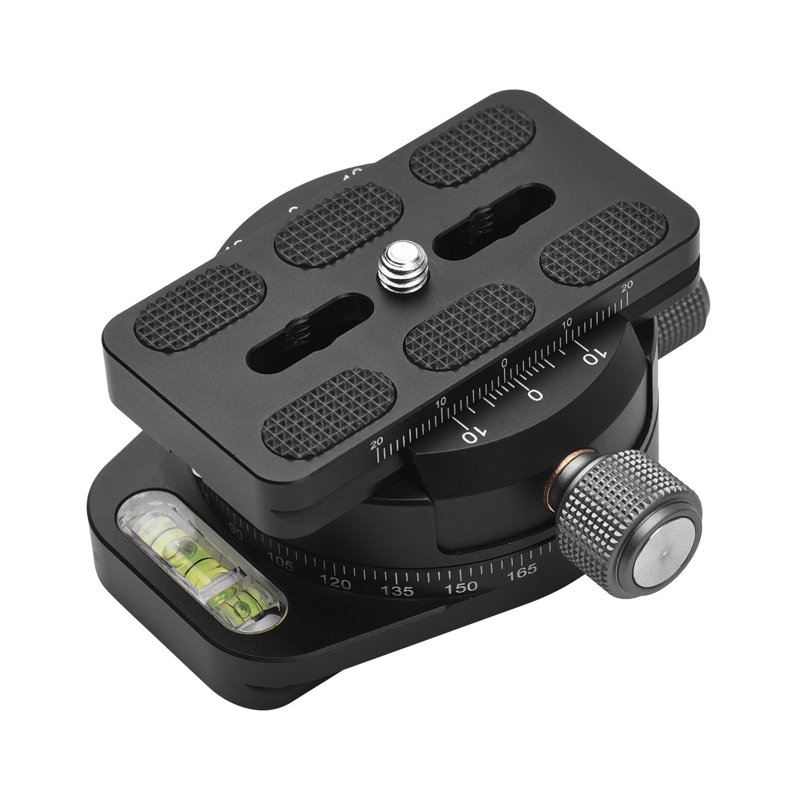 360 Dregree Draaibare Aluminium Panoramische Statiefkop Klem Met Quick Release Plaat 1/4 Inch Tot 3/8 Inch Adapter Schroef