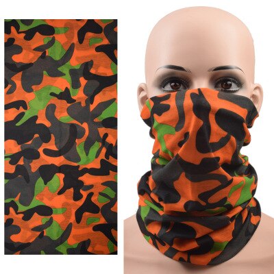 Beschermende bandana nekwarmers outdoor paardrijden kamperen masker bandana's zonbescherming bloemensjaal bloemen wandelsjaals gezichtssjaal: Camoufleren een