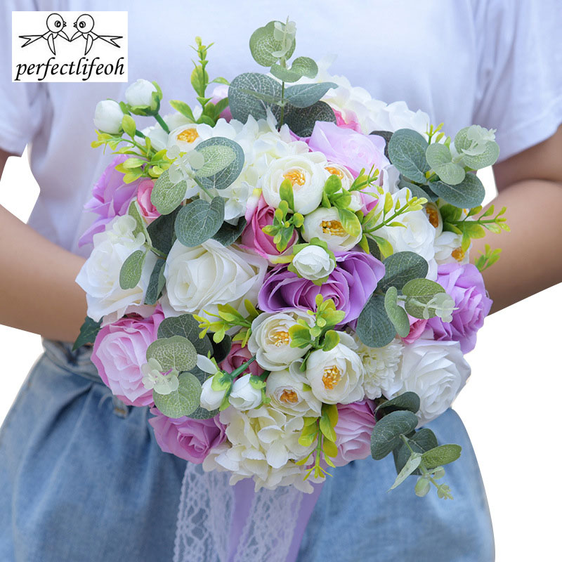 perfectlifeoh Wedding Decoration Wedding Bouquet Bridal Bouquet for Wedding Bouquet