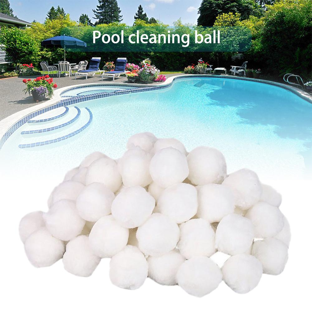 200-700g hvide filterkugler pool rengøringsbolde bomuld hvide swimmingpool rengøringsværktøjer dedikeret filterskumfiber/kugle