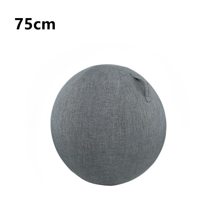 Capa de bola de yoga pilates sentado bola protetor à prova de poeira slipcover yoga bola capa protetora ginásio treino equilíbrio bola capa: Navy  75cm Cover